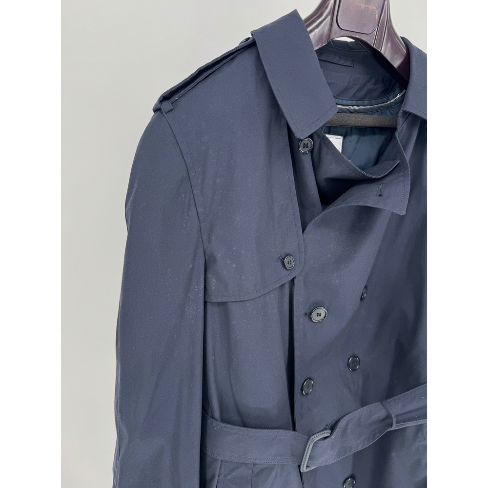 Vintage‎ US Military All-Weather Trench Coat 48R Removable Liner Navy - Picture 11 of 12
